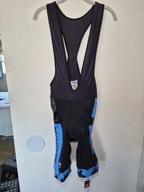 NWT Cuore Cycling Bib Shorts Bronze Mens XL XXL Blue Black